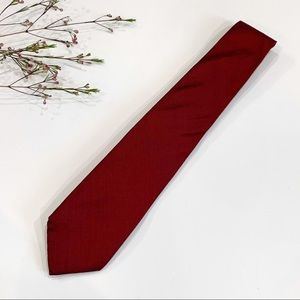 Givenchy Gentlemen Paris Vintage Tie 100% Silk Red Authentic